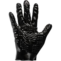 Deluxe DARK LINE guante de masaje estructurado- funda para los dedos para el masaje erótico del clítoris y el fisting…